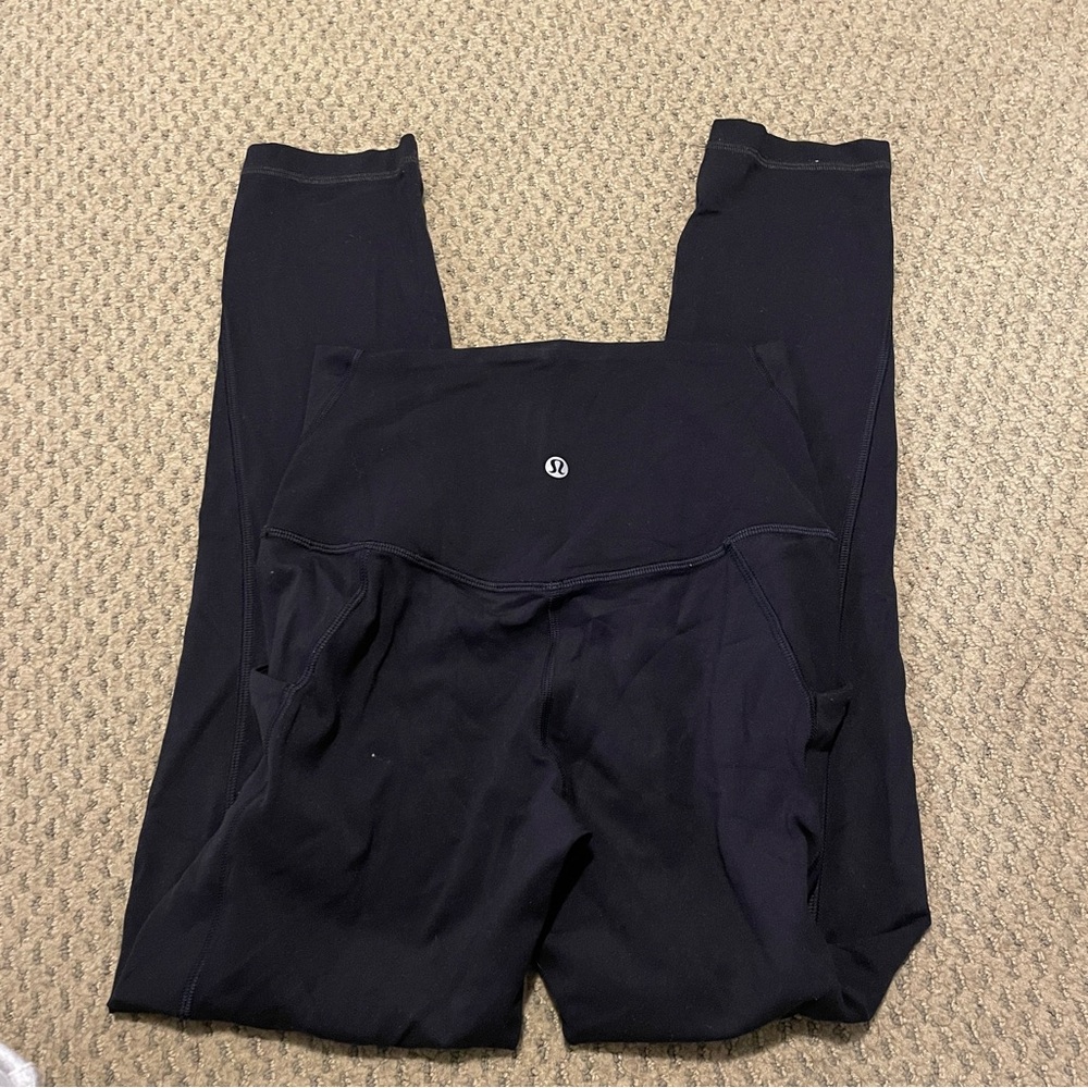 Lululemon size 4 black align pants with pockets 25”